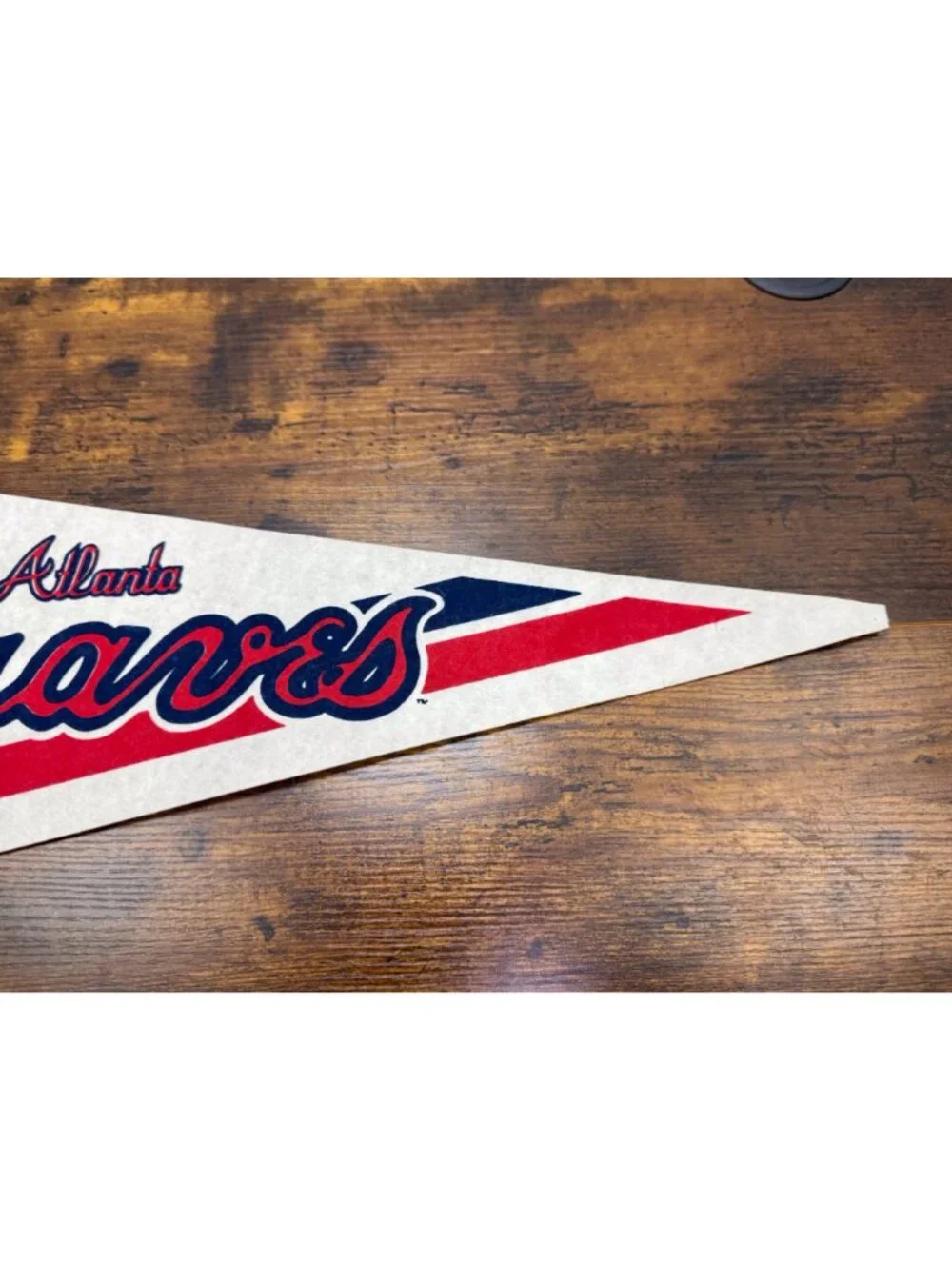 Atlanta Braves Vintage MLB Felt Pennant With Logo 30 inches